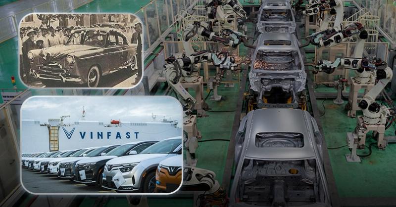 A vintage “Chien Thang” car from 1958, symbolizing Vietnam’s early automotive history.